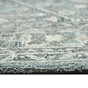 HomeRoots 5' Hand Woven Wool Area Rug with Stripes in Beige, Gray, and Orange - Rustic Charm for Any Space 9' X 13' 570584