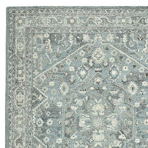 HomeRoots 5' Hand Woven Wool Area Rug with Stripes in Beige, Gray, and Orange - Rustic Charm for Any Space 9' X 13' 570584
