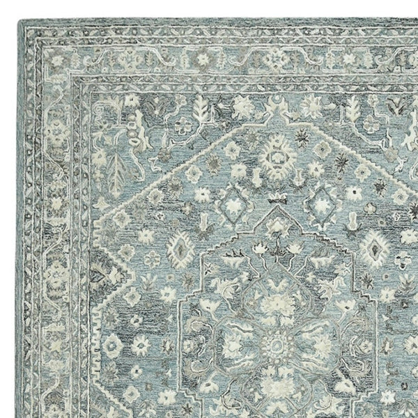 HomeRoots 5' Hand Woven Wool Area Rug with Stripes in Beige, Gray, and Orange - Rustic Charm for Any Space 9' X 13' 570584