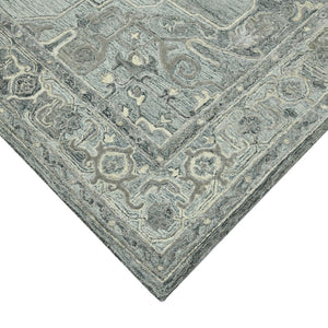 HomeRoots 5' Hand Woven Wool Area Rug with Stripes in Beige, Gray, and Orange - Rustic Charm for Any Space 9' X 13' 570594