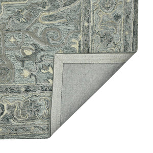 HomeRoots 5' Hand Woven Wool Area Rug with Stripes in Beige, Gray, and Orange - Rustic Charm for Any Space 9' X 13' 570594