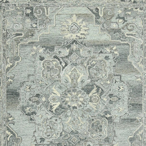 HomeRoots 5' Hand Woven Wool Area Rug with Stripes in Beige, Gray, and Orange - Rustic Charm for Any Space 9' X 13' 570594