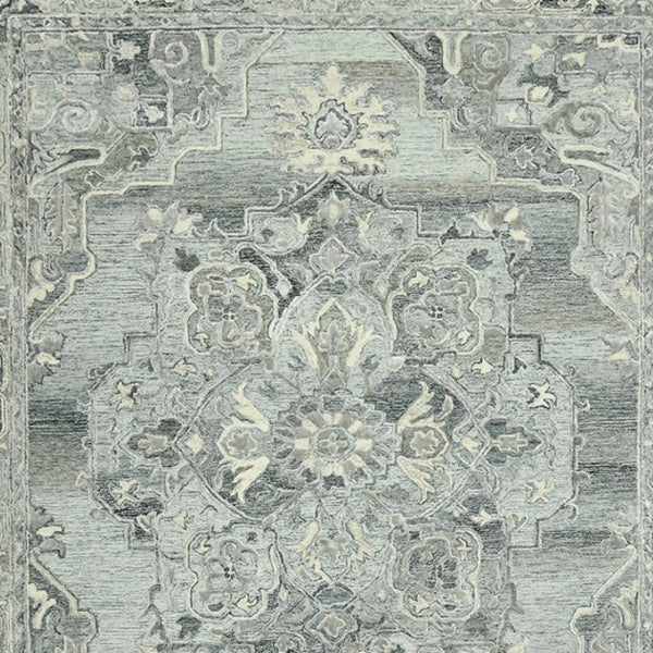 HomeRoots 5' Hand Woven Wool Area Rug with Stripes in Beige, Gray, and Orange - Rustic Charm for Any Space 9' X 13' 570594