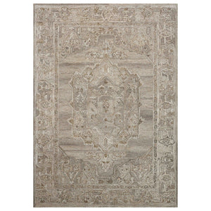 HomeRoots 5' Hand Woven Wool Area Rug with Stripes in Beige, Gray, and Orange - Rustic Charm for Any Space 8' X 10' 570598