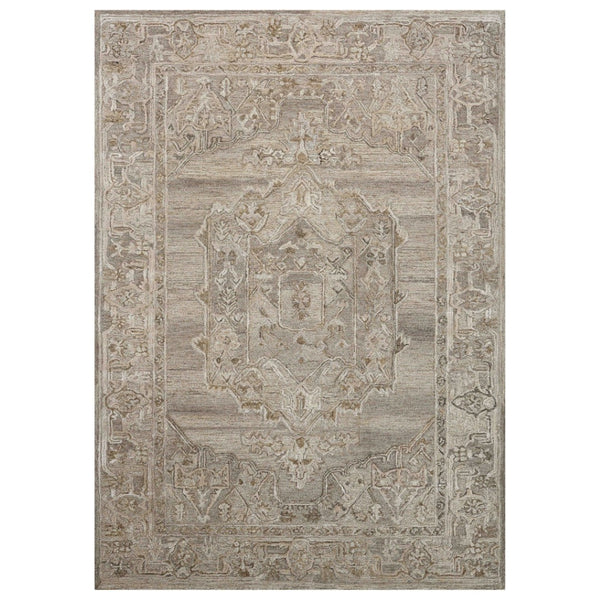 HomeRoots 5' Hand Woven Wool Area Rug with Stripes in Beige, Gray, and Orange - Rustic Charm for Any Space 9' X 13' 570599