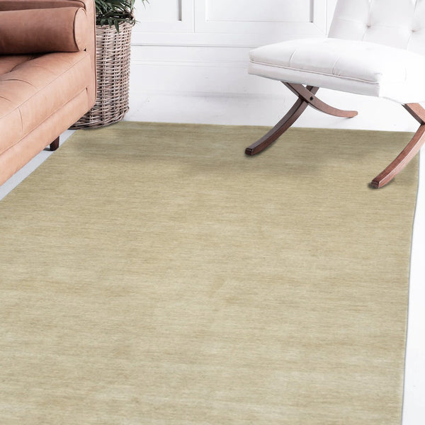 HomeRoots 4' Ivory Hand-Woven Wool Area Rug - Luxurious Softness & Timeless Style for Any Home Décor 8' X 10' 570639