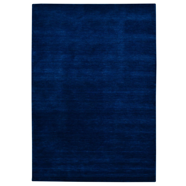 HomeRoots 4' Hand Woven Navy Blue Wool Area Rug - Timeless Style and Comfort for Any Space, Durable & Unique 4' X 6' 570649