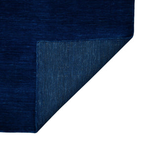 HomeRoots 4' Hand Woven Navy Blue Wool Area Rug - Timeless Style and Comfort for Any Space, Durable & Unique 5' X 8' 570650
