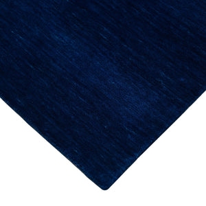 HomeRoots 4' Hand Woven Navy Blue Wool Area Rug - Timeless Style and Comfort for Any Space, Durable & Unique 9' X 12' 570652