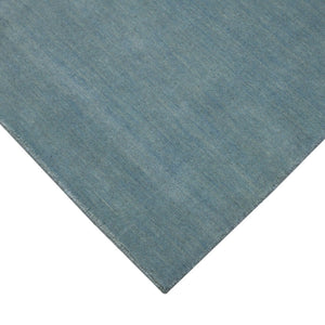 HomeRoots 4' Light Blue Hand-Woven Wool Area Rug - Luxurious, Durable, and Perfect for Any Room Decor 5' X 8' 570656