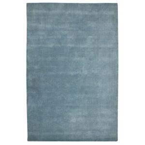 HomeRoots 4' Light Blue Hand-Woven Wool Area Rug - Luxurious, Durable, and Perfect for Any Room Decor 8' X 10' 570657