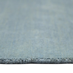 HomeRoots 4' Light Blue Hand-Woven Wool Area Rug - Luxurious, Durable, and Perfect for Any Room Decor 10' X 14' 570659