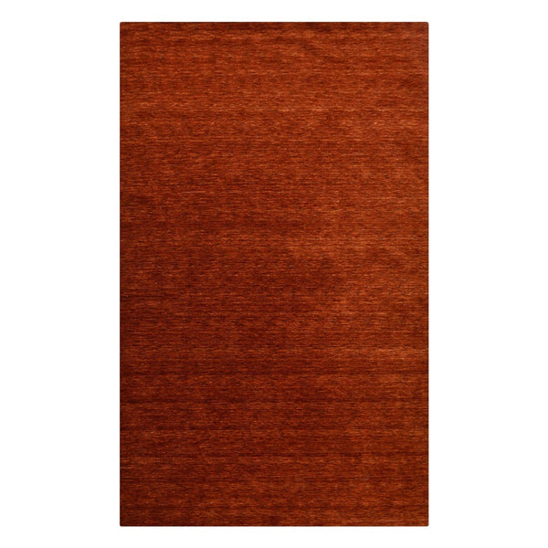 HomeRoots 5' Hand-Woven Red Wool Area Rug - Artisanal Craftsmanship, Plush Comfort, and Timeless Style for Your Home 5' X 8' 570661