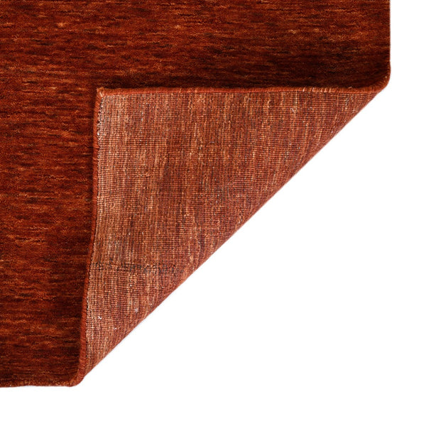 HomeRoots 5' Hand-Woven Red Wool Area Rug - Artisanal Craftsmanship, Plush Comfort, and Timeless Style for Your Home 5' X 8' 570661
