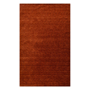 HomeRoots 5' Hand-Woven Red Wool Area Rug - Artisanal Craftsmanship, Plush Comfort, and Timeless Style for Your Home 5' X 8' 570661