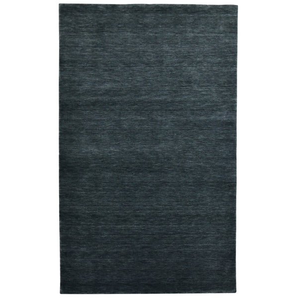 HomeRoots 4' Hand-Woven Dark Gray Wool Area Rug – Artisan Crafted Luxury for Entryways and Cozy Spaces 5' X 8' 570665