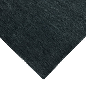 HomeRoots 4' Hand-Woven Dark Gray Wool Area Rug – Artisan Crafted Luxury for Entryways and Cozy Spaces 5' X 8' 570665