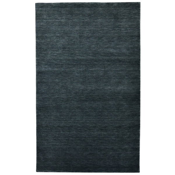 HomeRoots 4' Hand-Woven Dark Gray Wool Area Rug – Artisan Crafted Luxury for Entryways and Cozy Spaces 5' X 8' 570665