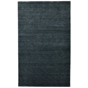 HomeRoots 4' Hand-Woven Dark Gray Wool Area Rug – Artisan Crafted Luxury for Entryways and Cozy Spaces 5' X 8' 570665
