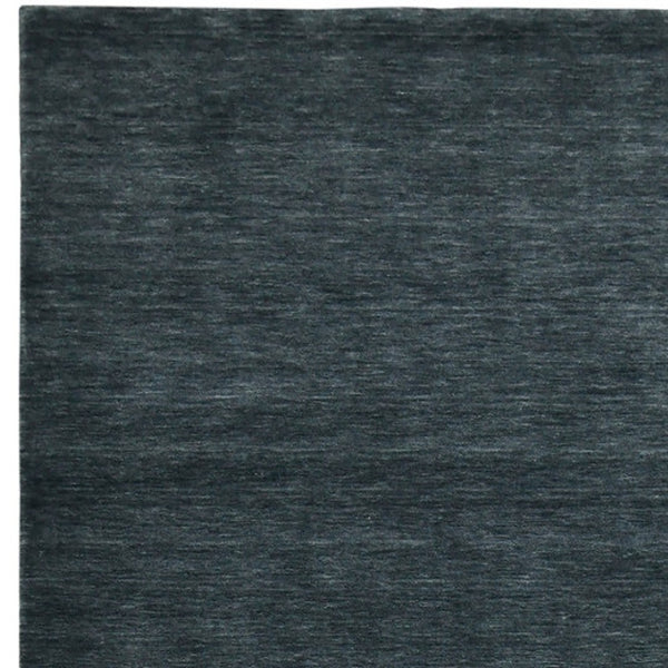 HomeRoots 4' Hand-Woven Dark Gray Wool Area Rug – Artisan Crafted Luxury for Entryways and Cozy Spaces 10' X 14' 570668