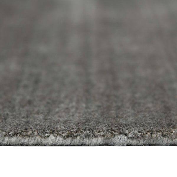 HomeRoots 2' Hand Woven Wool Striped Area Rug in Gray and Light Green – Timeless Comfort for Any Space 9' X 12' 570673