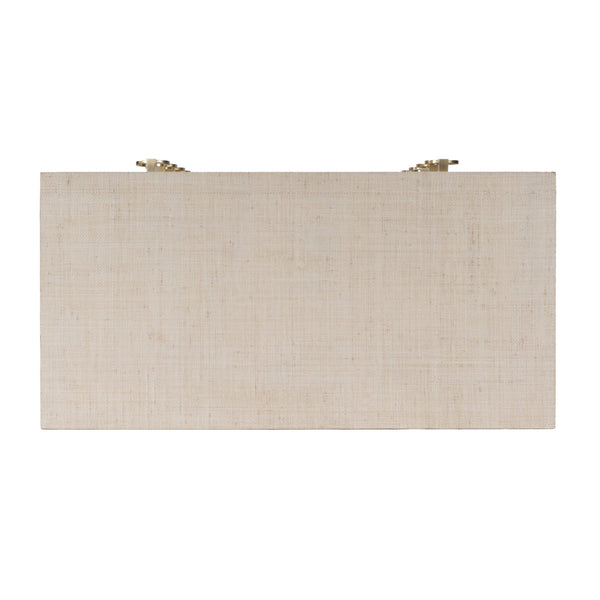 Butler Specialty Bar Harbor 5-drawer Raffia Dresser - Elegant Storage Solution With Hand-woven Natural Texture Natural Gmelina Arborea Wood,Mdf,Oak Veneer,Saguran Raffia,Zinc 5707362-butler