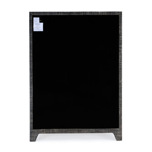 Butler Specialty Bar Harbor 5-drawer Raffia Dresser - Elegant Storage Solution With Hand-woven Natural Texture Gray Gmelina Arborea Wood,Mdf,Oak Veneer,Saguran Raffia,Zinc 5707420-butler