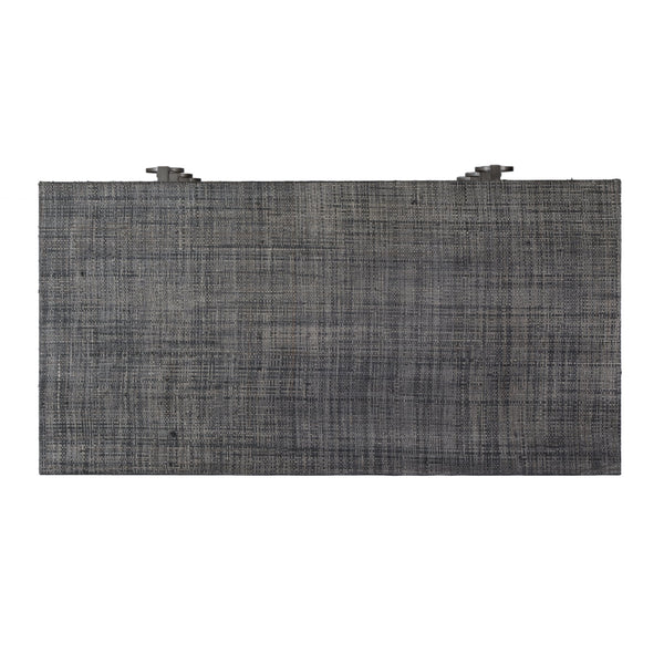 Butler Specialty Bar Harbor 5-drawer Raffia Dresser - Elegant Storage Solution With Hand-woven Natural Texture Gray Gmelina Arborea Wood,Mdf,Oak Veneer,Saguran Raffia,Zinc 5707420-butler