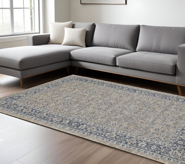 HomeRoots 4' Striped Wool Area Rug in Ivory, Gray & Black – Hand-Woven Artisan Design for Cozy Spaces 10' X 14' 570742
