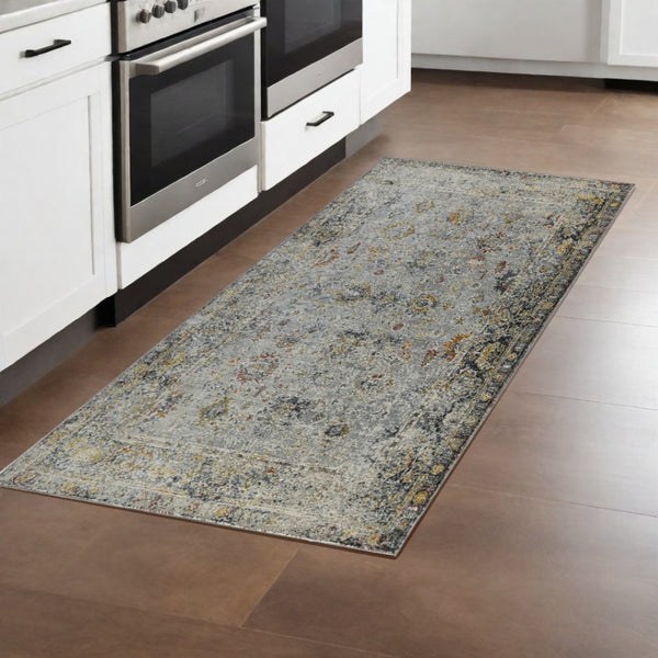 HomeRoots 4' Striped Wool Area Rug in Ivory, Gray & Black – Hand-Woven Artisan Design for Cozy Spaces 3' X 8' 570799