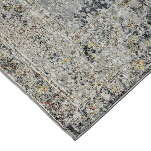 HomeRoots 4' Striped Wool Area Rug in Ivory, Gray & Black – Hand-Woven Artisan Design for Cozy Spaces 5' X 8' 570802