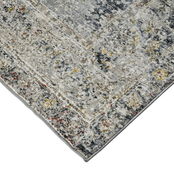 HomeRoots 4' Striped Wool Area Rug in Ivory, Gray & Black – Hand-Woven Artisan Design for Cozy Spaces 5' X 8' 570802