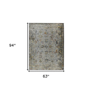 HomeRoots 4' Striped Wool Area Rug in Ivory, Gray & Black – Hand-Woven Artisan Design for Cozy Spaces 5' X 8' 570802