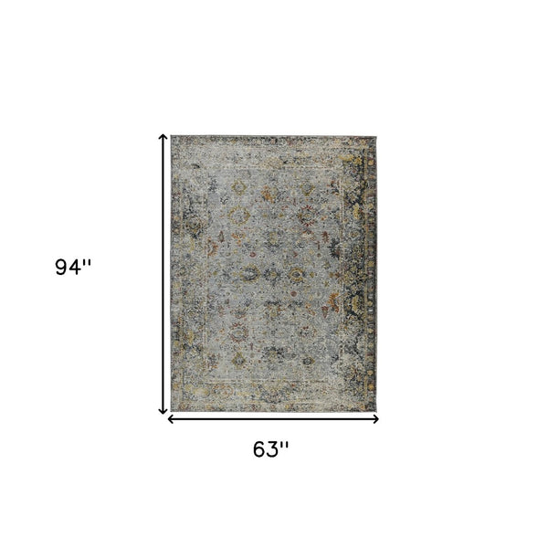 HomeRoots 4' Striped Wool Area Rug in Ivory, Gray & Black – Hand-Woven Artisan Design for Cozy Spaces 5' X 8' 570802