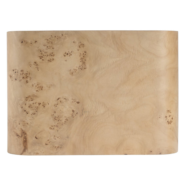 Butler Specialty Cora 2 Drawer Nightstand - Elegant Mid-century Modern Design With Curves And Hidden Storage Solution Light Brown Rubberwood Solids,Mappa Burl Veneer,Mdf 5708444-butler