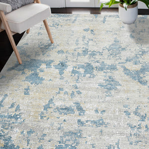 HomeRoots 4' Striped Wool Area Rug in Ivory, Gray & Black – Hand-Woven Artisan Design for Cozy Spaces 5' X 8' 570877