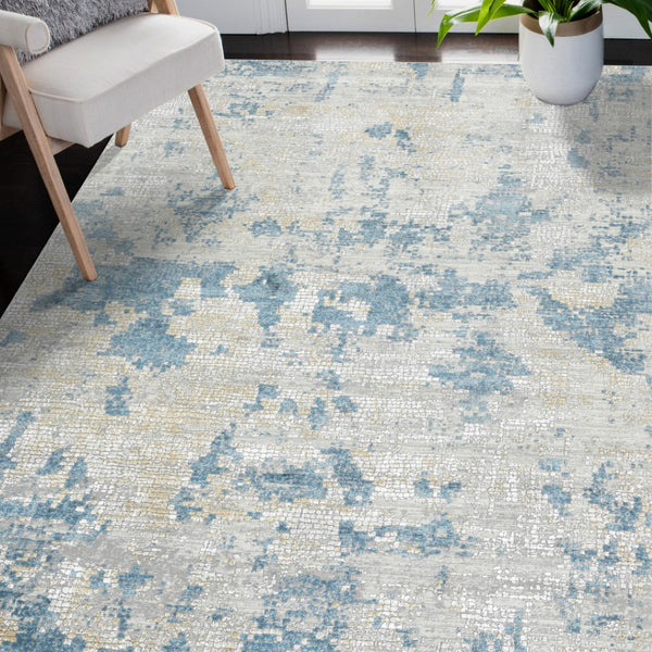 HomeRoots 4' Striped Wool Area Rug in Ivory, Gray & Black – Hand-Woven Artisan Design for Cozy Spaces 5' X 8' 570877