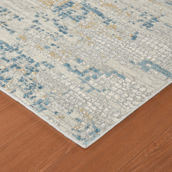 HomeRoots 4' Striped Wool Area Rug in Ivory, Gray & Black – Hand-Woven Artisan Design for Cozy Spaces 5' X 8' 570877