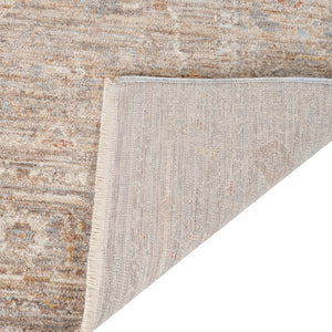 HomeRoots 5' Elegant Blue and Sand Floral Medallion Area Rug with Fringed Edges for Timeless Home Style 8' X 10' 570943