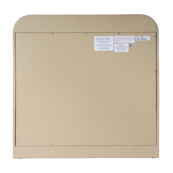 Butler Specialty Cora 3 Drawer Curved Chest - Luxurious Mappa Burl Veneers With Elegant Mid-century Modern Design Light Brown Rubberwood Solids,Mappa Burl Veneer,Mdf 5709444-butler