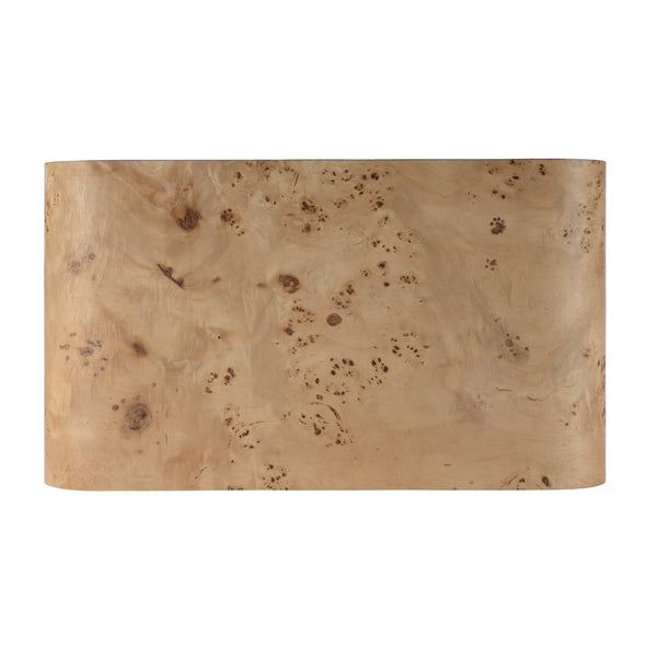 Butler Specialty Cora 3 Drawer Curved Chest - Luxurious Mappa Burl Veneers With Elegant Mid-century Modern Design Light Brown Rubberwood Solids,Mappa Burl Veneer,Mdf 5709444-butler