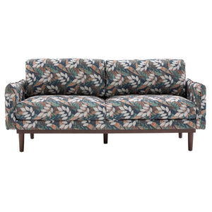 English Elm Modern Chenille Loveseat with Pocket Spring Cushions and Rubberwood Legs for Living Room Green N763P347228F