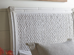 Lexington Tommy Bahama Home Siesta Key Woven Headboard - Coastal Elegance With Natural Textures And Sophisticated Design Appeal Caribbean Sands  570-131hb