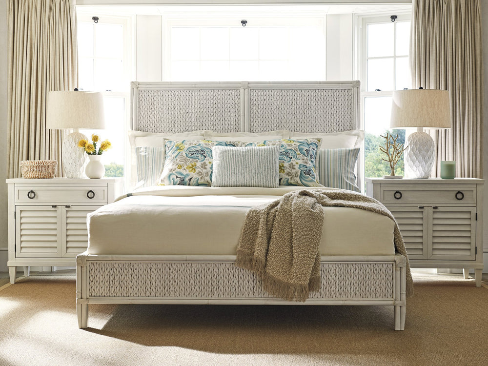 Lexington Tommy Bahama Home Siesta Key Woven Bed - Embrace Coastal Elegance With Natural Materials And Sophisticated Design Caribbean Sands  570-133c