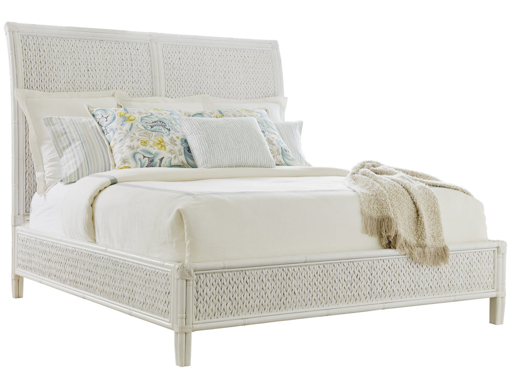 Lexington Tommy Bahama Home Siesta Key Woven Bed - Embrace Coastal Elegance With Natural Materials And Sophisticated Design Caribbean Sands  570-133c
