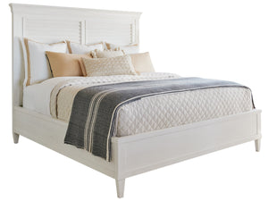 Lexington Tommy Bahama Home Royal Palm Louvered Headboard - Elegant Coastal Design In Shell White Finish For Timeless Style Caribbean Sands  570-144hb