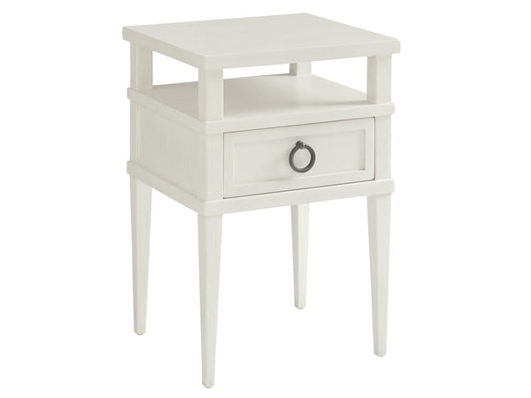 Lexington Tommy Bahama Home Collier Night Table - Coastal Elegance With Open Compartment And Single Drawer For A Chic Look Caribbean Sands  570-622