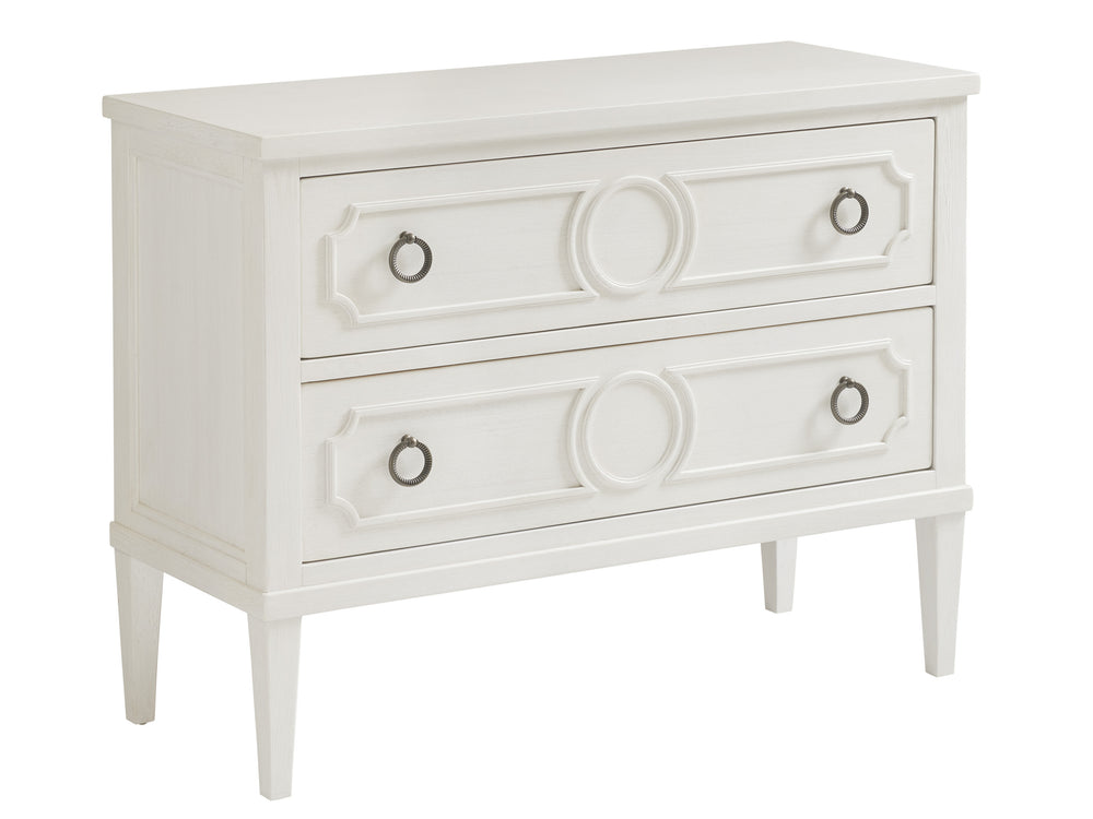 Lexington Tommy Bahama Home Brantley Bachelor's Chest - Coastal Elegance In Shell White With Distinctive Textures And Design Caribbean Sands  570-624