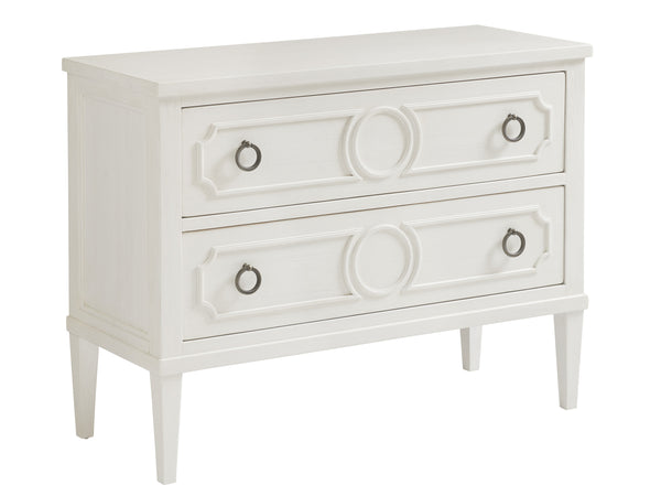 Lexington Tommy Bahama Home Brantley Bachelor's Chest - Coastal Elegance In Shell White With Distinctive Textures And Design Caribbean Sands  570-624