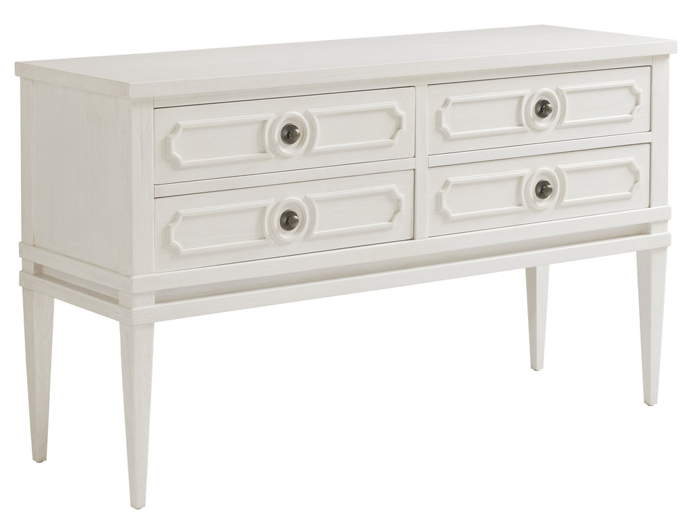 Lexington Tommy Bahama Home Delray Server - Elegant Coastal Dining Storage With Decorative Moldings And Felt-lined Drawers Caribbean Sands  570-869